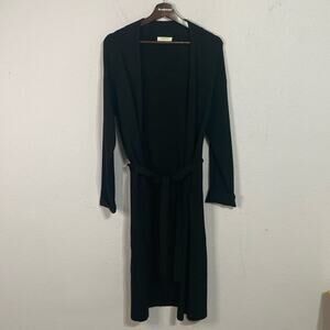 Babaton Women Constantly Black Ecovero Viscose Open Belted Cardgian Size L